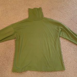 Light Green Slim Fit Turtleneck